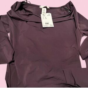H&M Elegant Plum Long Sleeve Top